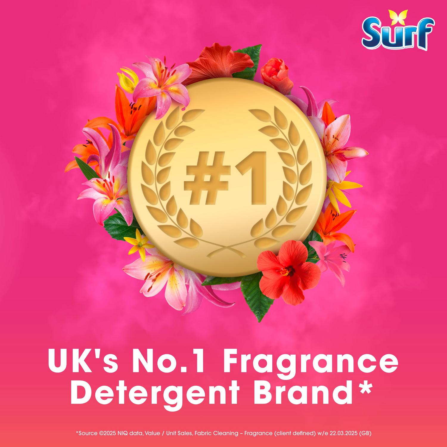 Surf Laundry Capsules Tropical Lily 51 Washes (British brand)