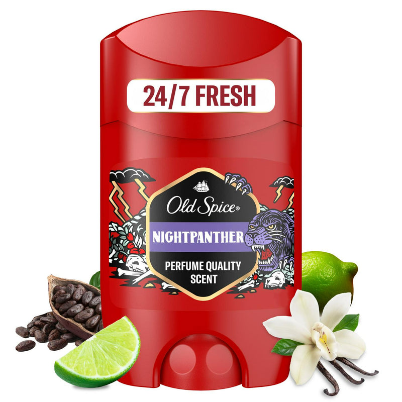 Old Spice Night Panther Deodorant Stick 50ml, imported from the UK
