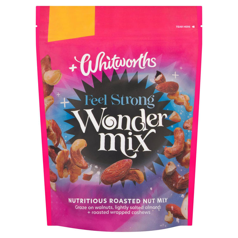 Whitworths Wonder Mix Nutritious Roasted Nut Mix 190g (British brand)
