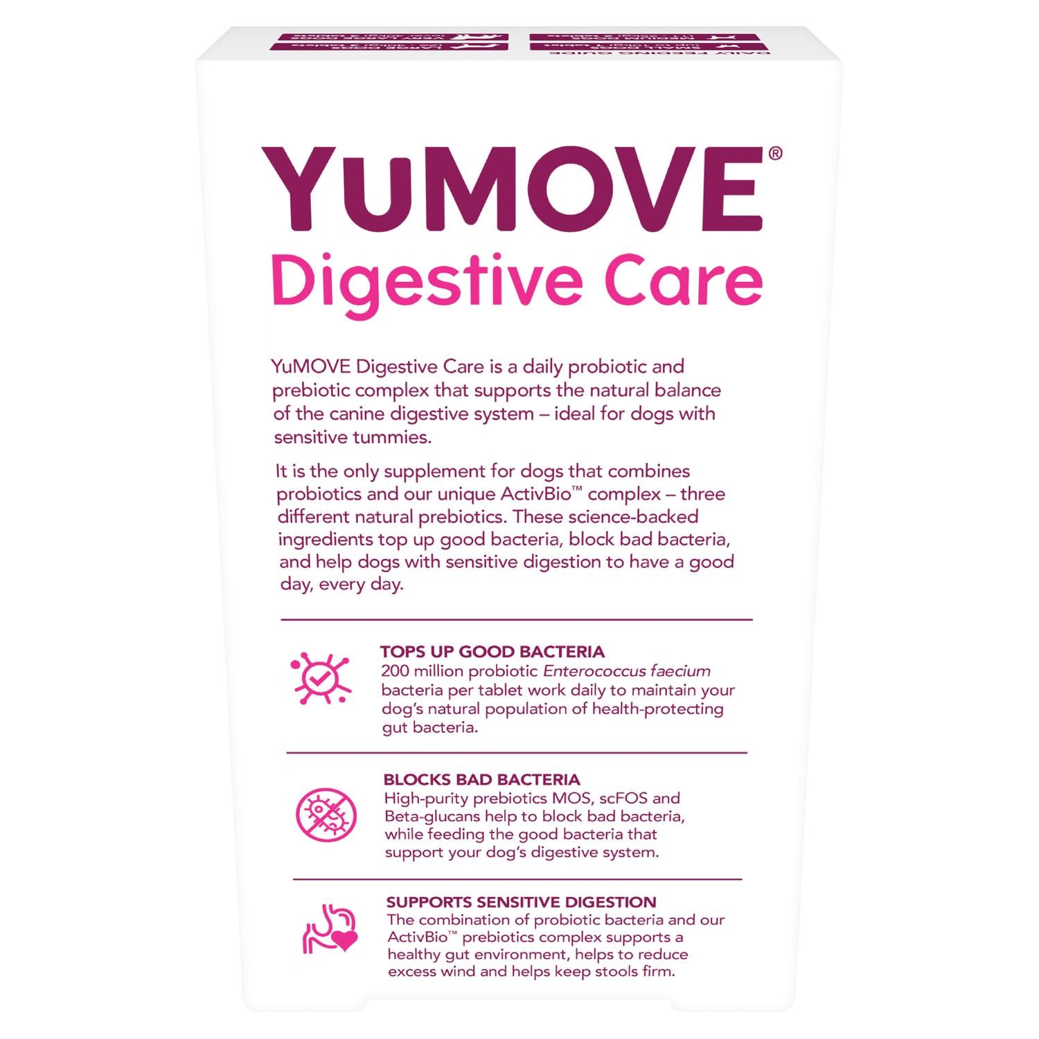 YuMove Digestive Care dog supplement tablets x60 (British brand)
