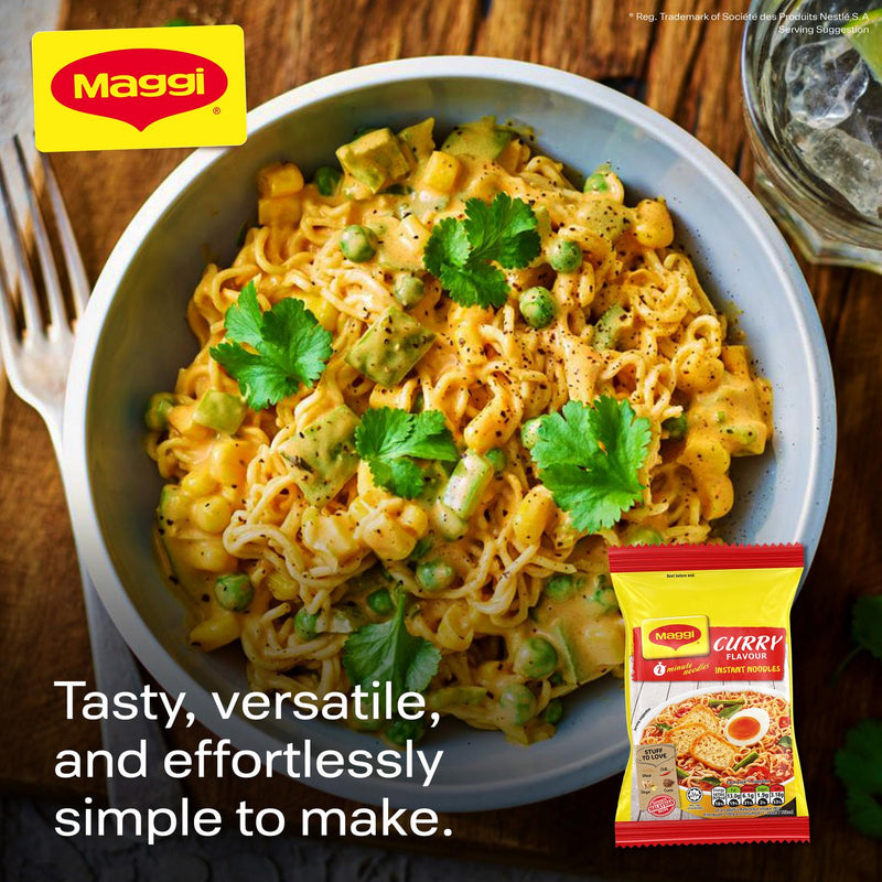 Maggi Curry Flavour Instant Noodles 5x79g, imported from the UK