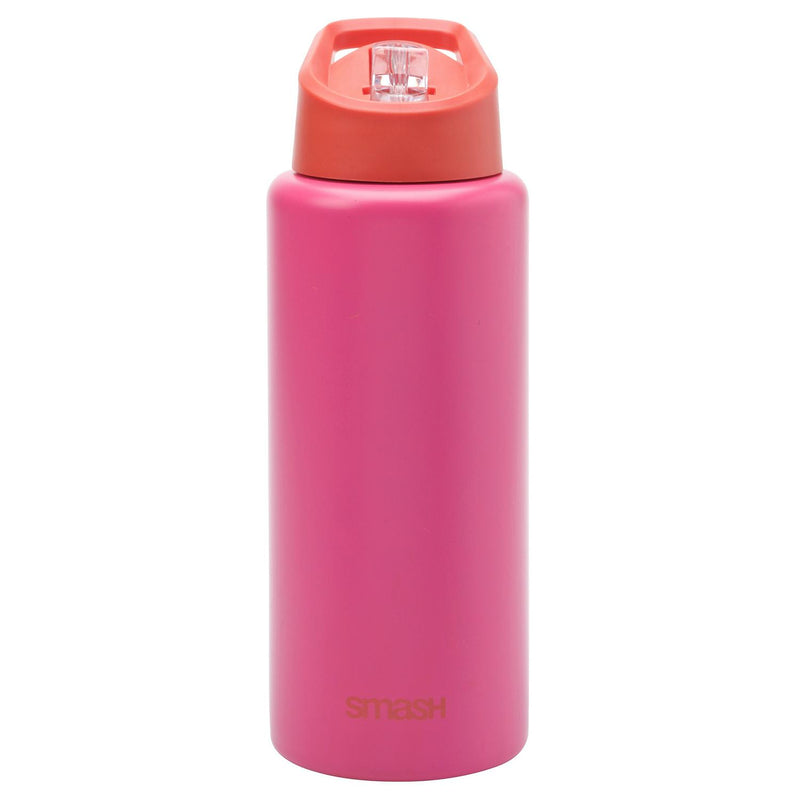 Pink Stainless Steel Sipper 1L Drink Container (British brand)