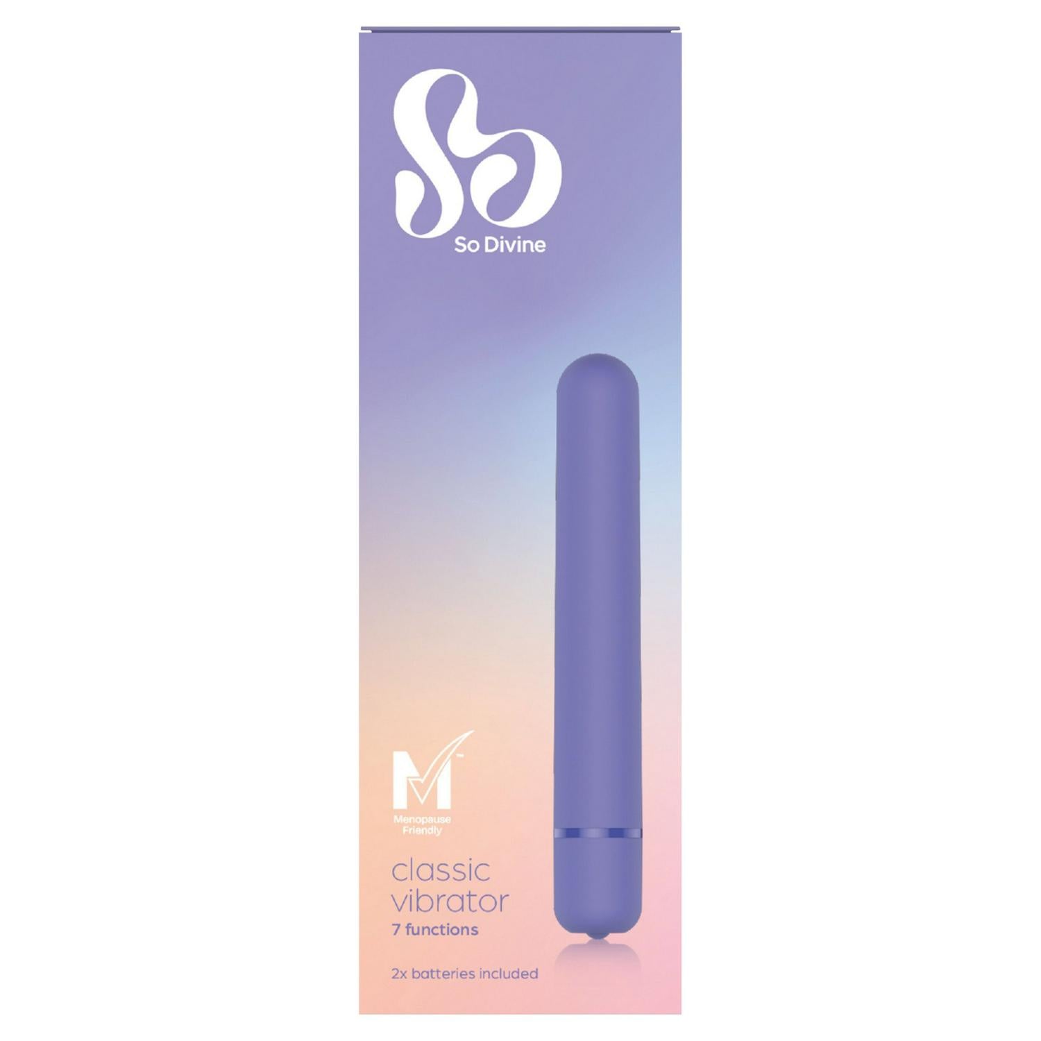 Menopause-Friendly Classic Vibrator with 3 Speeds and 4 Patterns