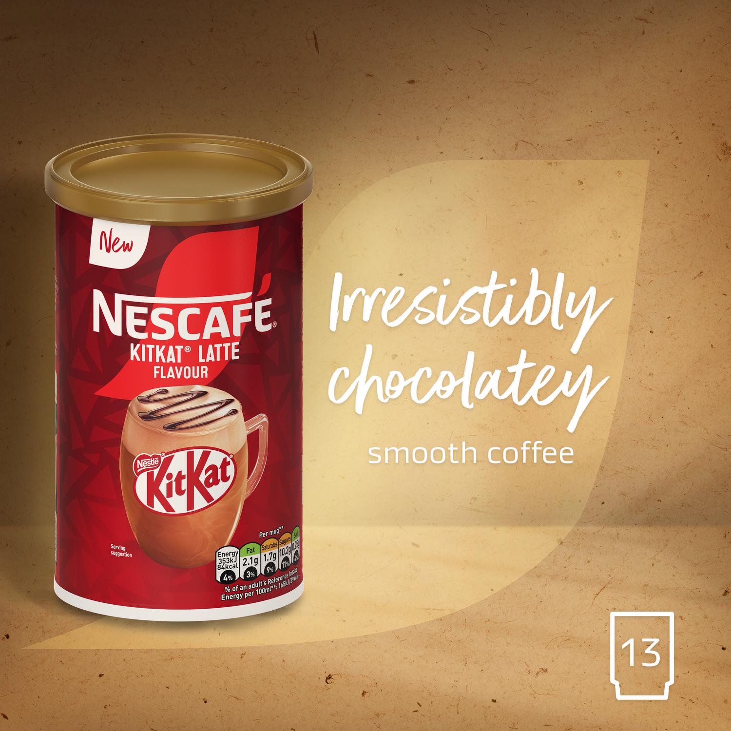 Nescafe KitKat Latte coffee tub 273g, imported from the UK