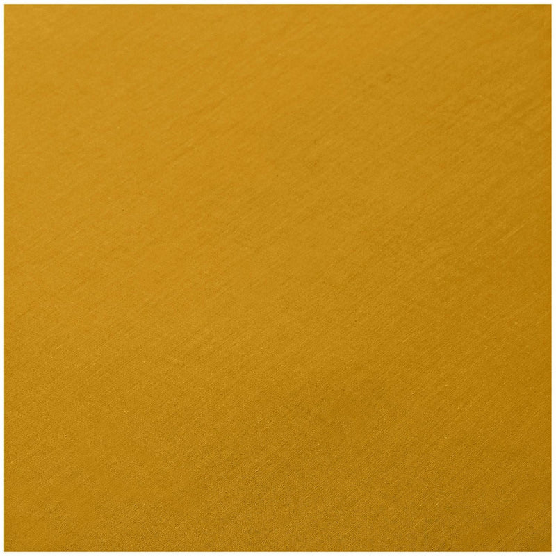 Habitat Cotton Rich 180TC Plain Fitted Sheet - Mustard