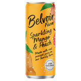 Belvoir Farm Sparkling Mango & Peach 330ml, imported from the UK
