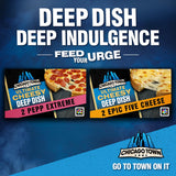 Chicago Town deep dish pepperoni pizza 326g - British product