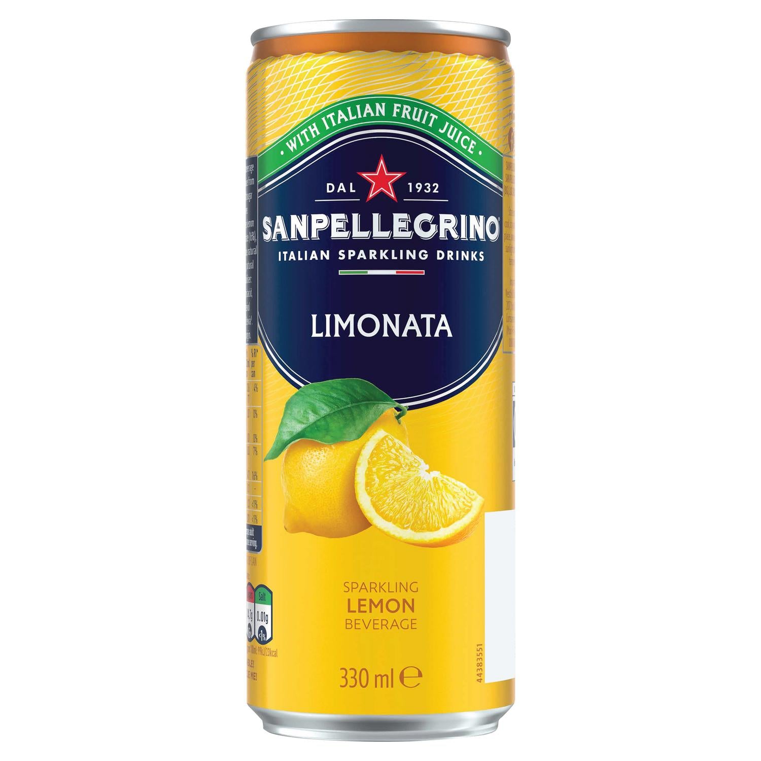 San Pellegrino sparkling lemon drink 330ml (British brand)