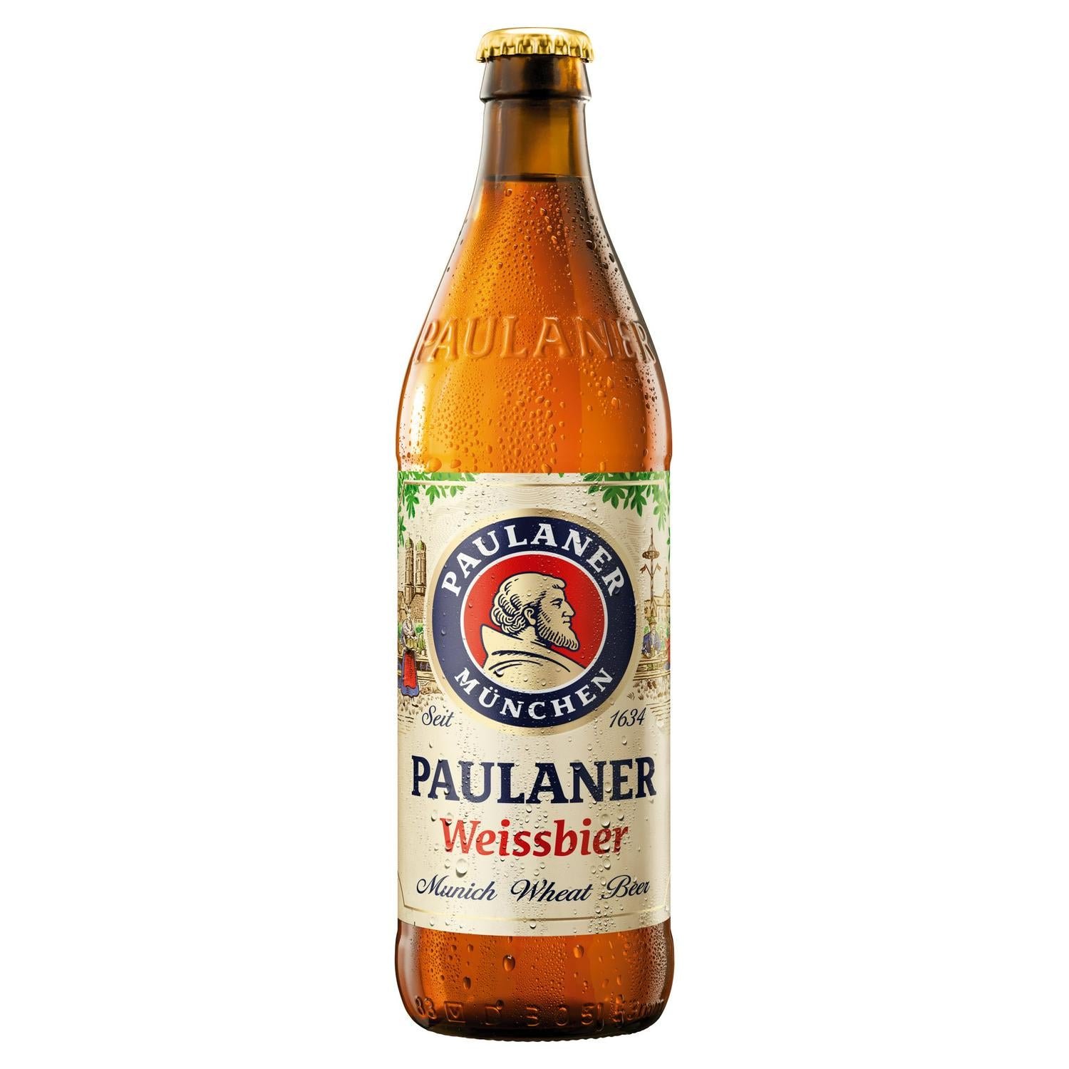 Paulaner Weissbier Munich wheat beer 500ml, imported from the UK