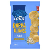 Laila plain mini poppadoms snack pack 75g, UK version