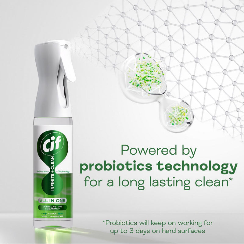 Cif Infinite Clean All in One Cleaner Spray Lime & Lemongrass 280ml
