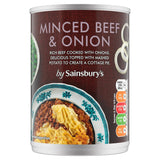 Sainsbury's Minced Beef and Onion 392g can (British brand)