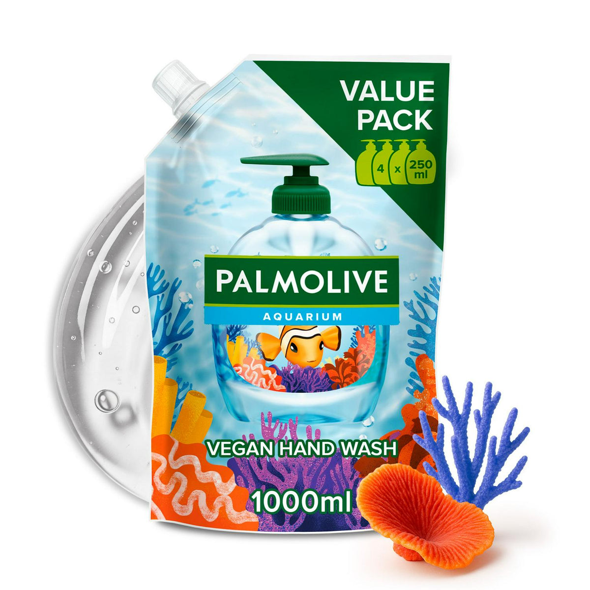 Palmolive aquarium hand wash soap refill 1L, imported from the UK