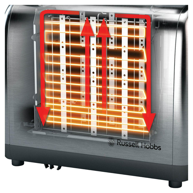 Russell Hobbs 2 Slice Brushed St/Steel Toaster 24081