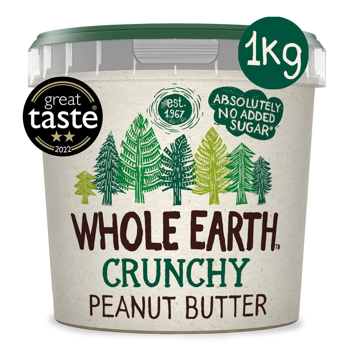 Crunchy Peanut Butter with No Added Sugar 1kg