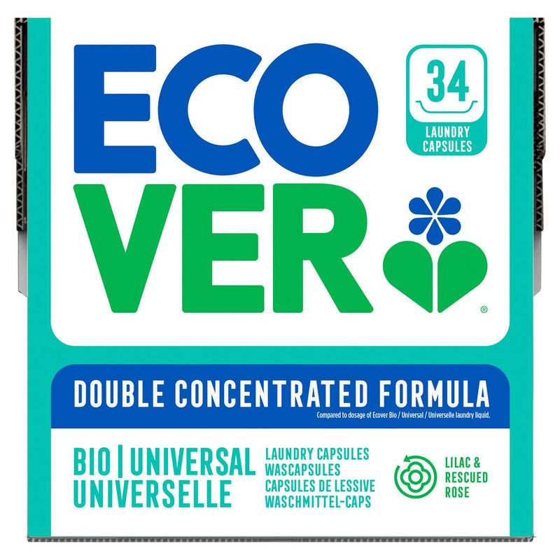 Ecover bio laundry capsules upcycled rose 34 Count - British product