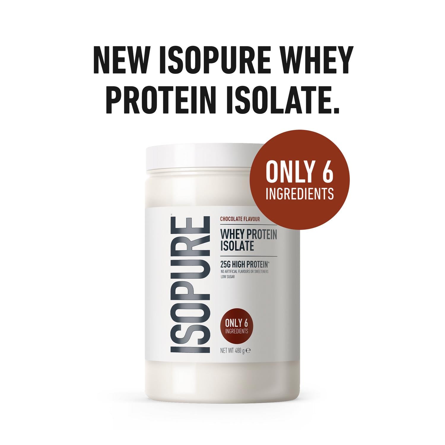 Isopure Whey Protein Isolate Chocolate 480g, UK version