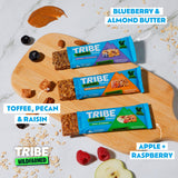 Tribe Wildfarmed Blueberry + Almond Butter Flapjack Bars 3 x 50g