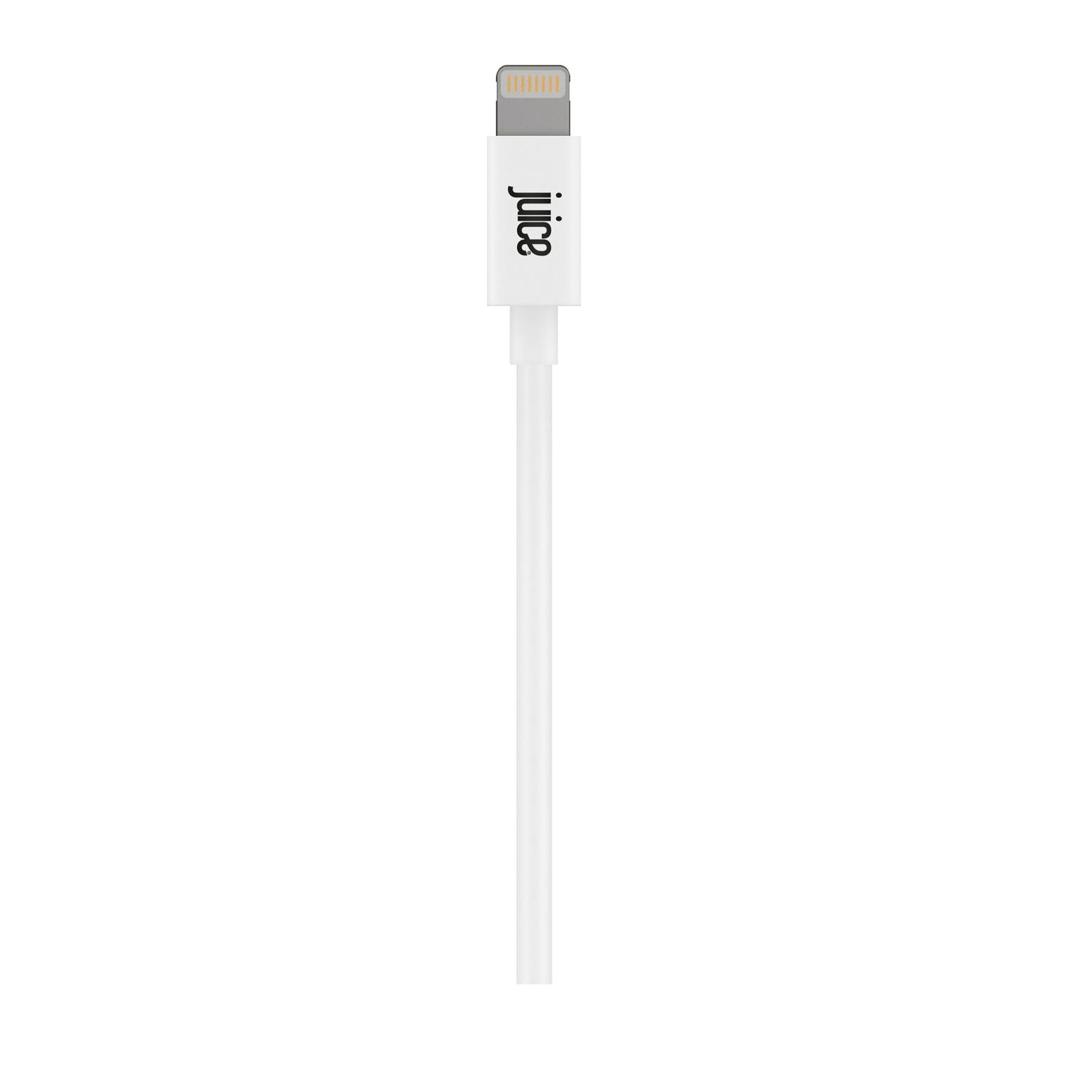 Juice Lightning Cable White 2 meter length for mobile, UK version