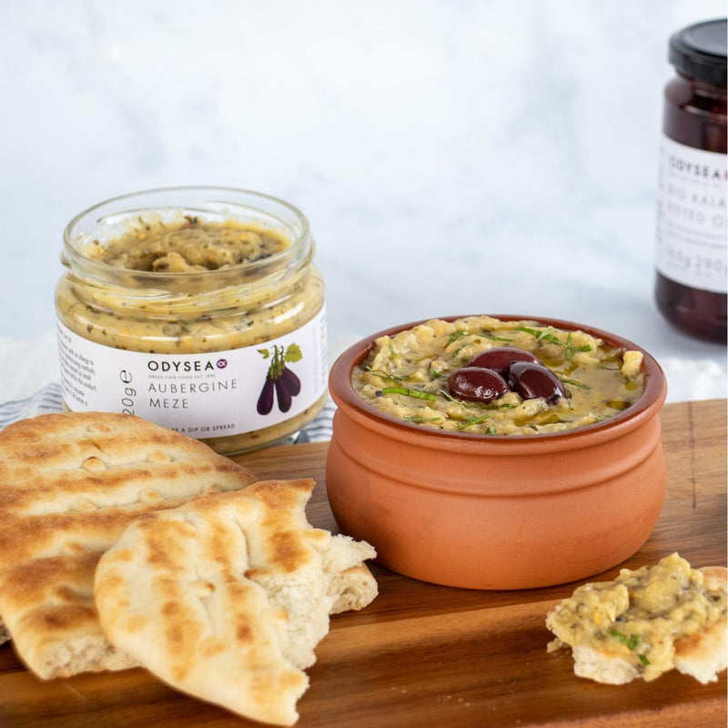 Odysea Aubergine Meze dip 220g, imported from the UK