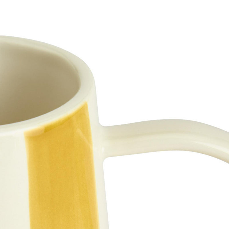 Habitat x Sanderson Handpainted Stripe Mustard Jug 180ml, UK version
