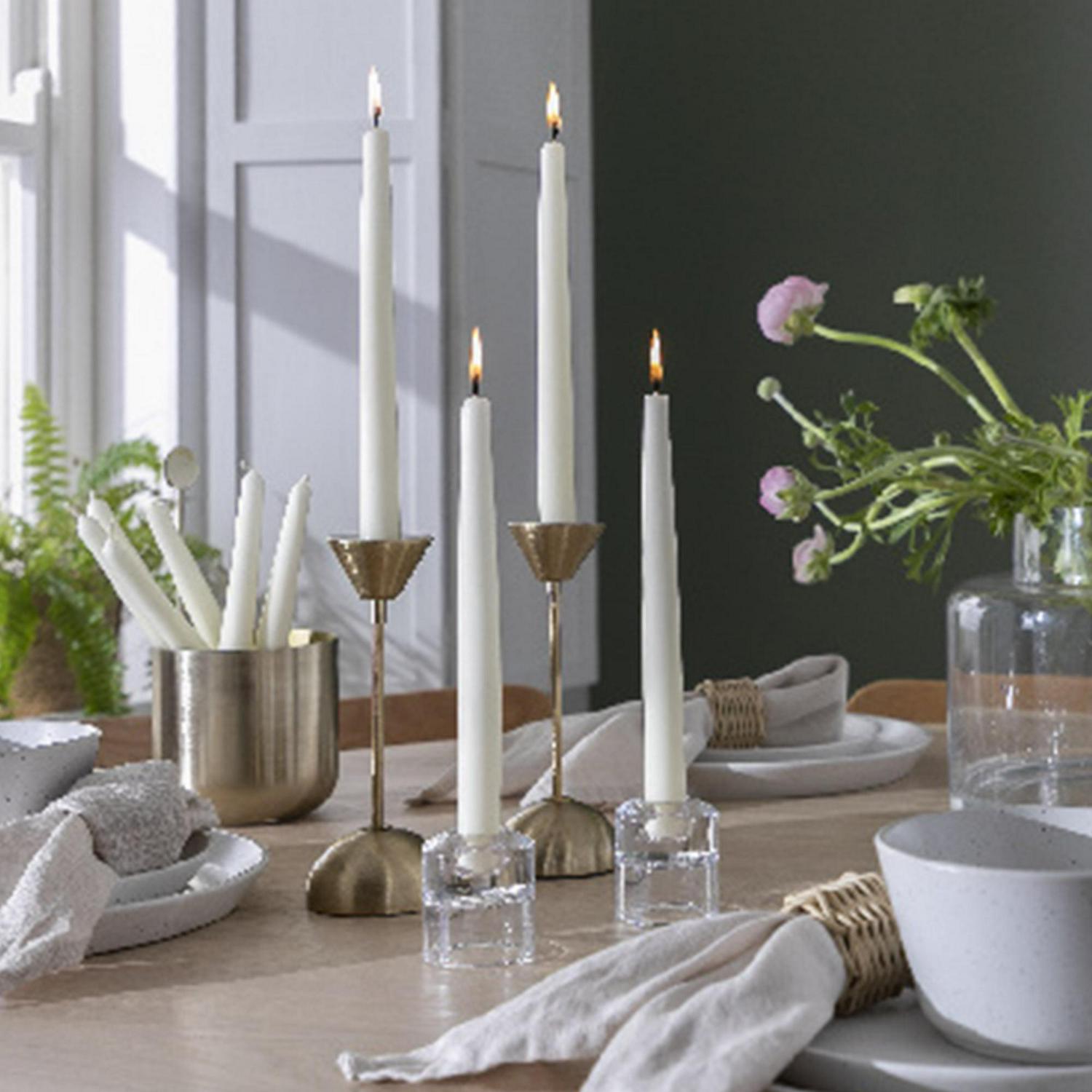 Habitat Tapered Dinner Candles Ivory Pack of 10, UK version