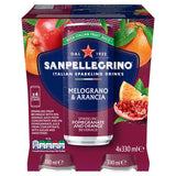 San Pellegrino Sparkling Fruit Beverage Pomegranate Orange 4 pack 330ml (British brand)