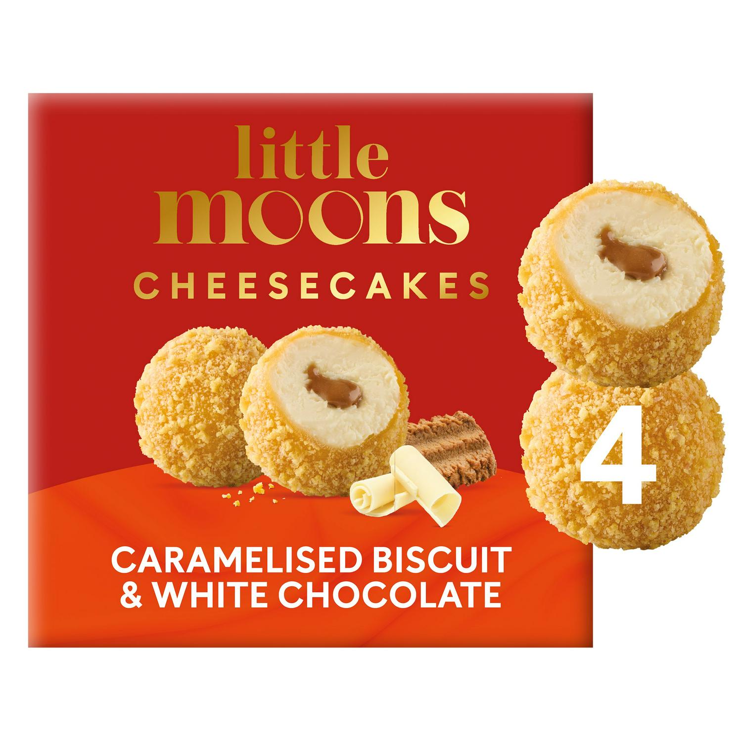 Little Moons cheesecake bites caramelised biscuit white chocolate 120g, UK version
