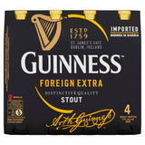 Guinness Foreign Extra Stout 4 pack 325ml bottles, UK version