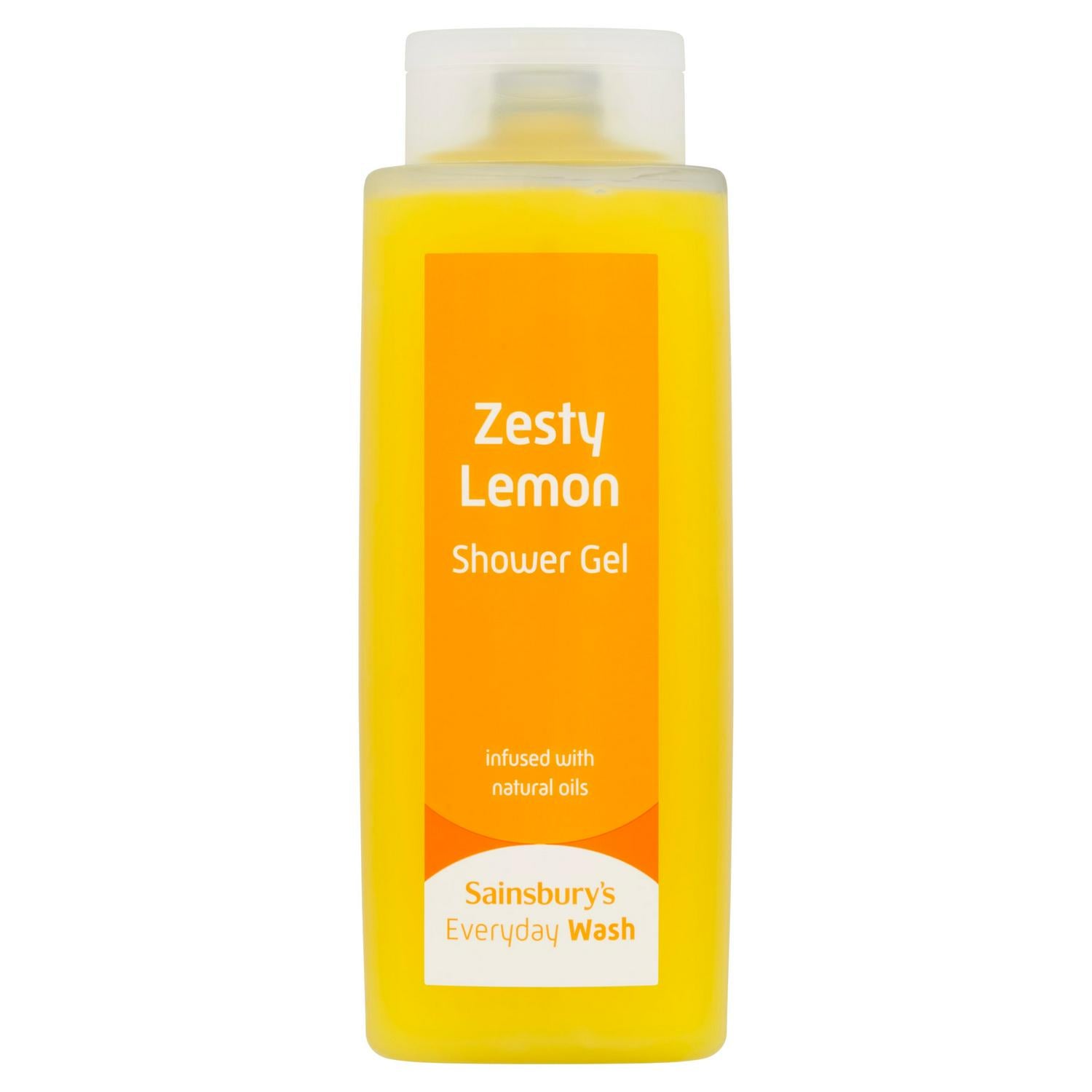 Sainsbury's Everyday Wash shower gel Zesty Lemon 500ml (British brand)