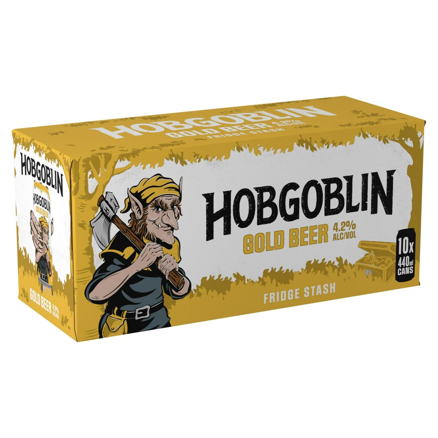 Hobgoblin Gold Ale 440ml Can 10 Pack, UK version