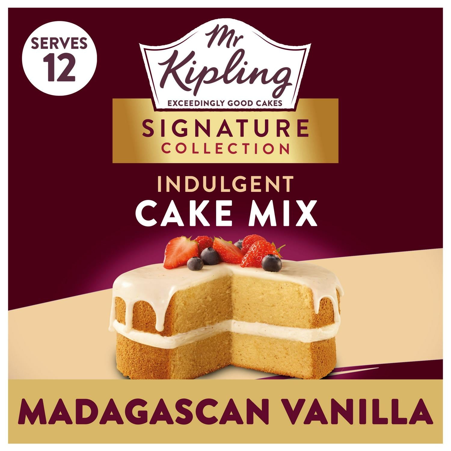 Mr Kipling Signature Collection Madagascan Vanilla Indulgent Cake Mix 425g