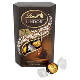 Lindt Lindor extra dark chocolate truffles box 200g (British brand)