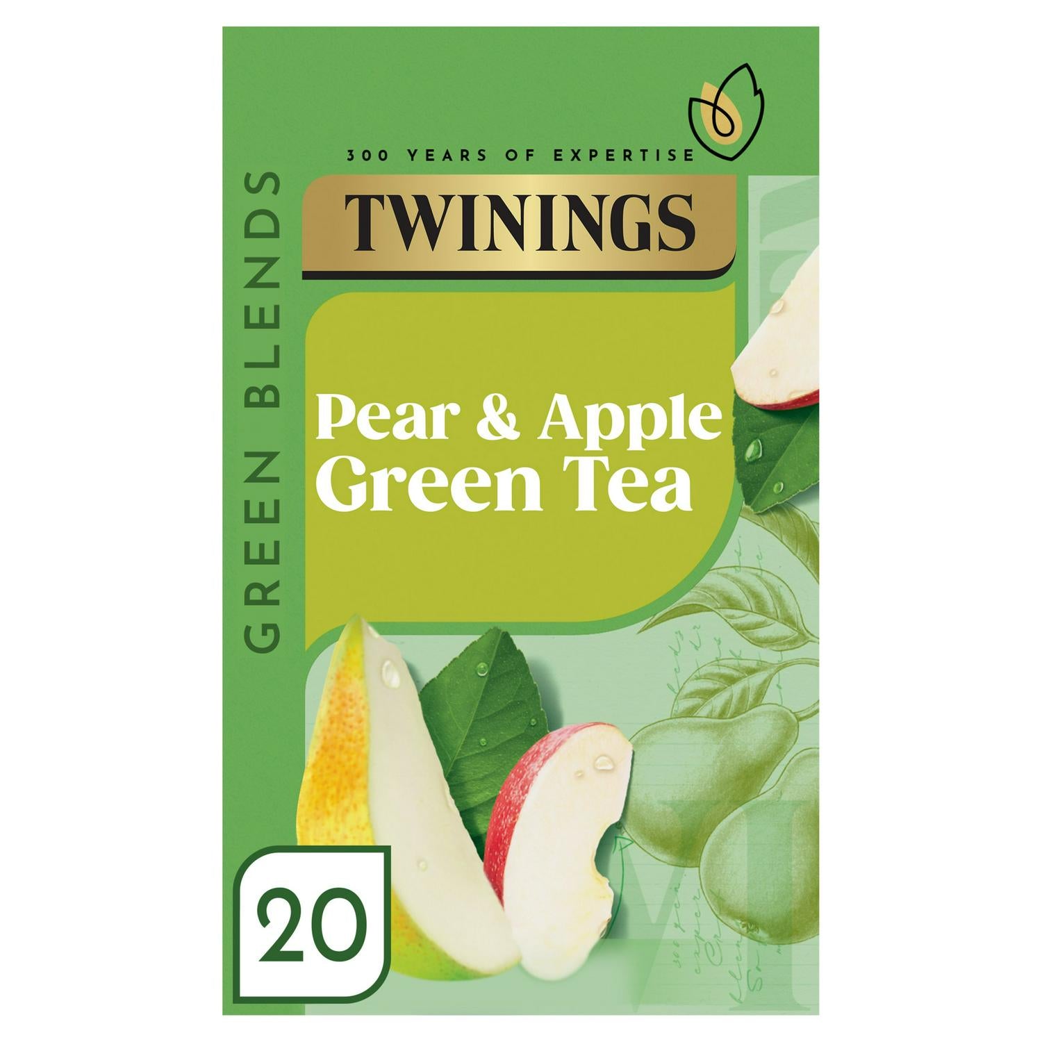 Twinings apple pear green tea bags x20 - British product