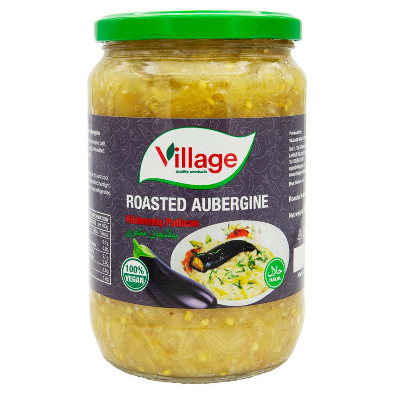 Village Roasted Aubergine 680g jar (British brand)