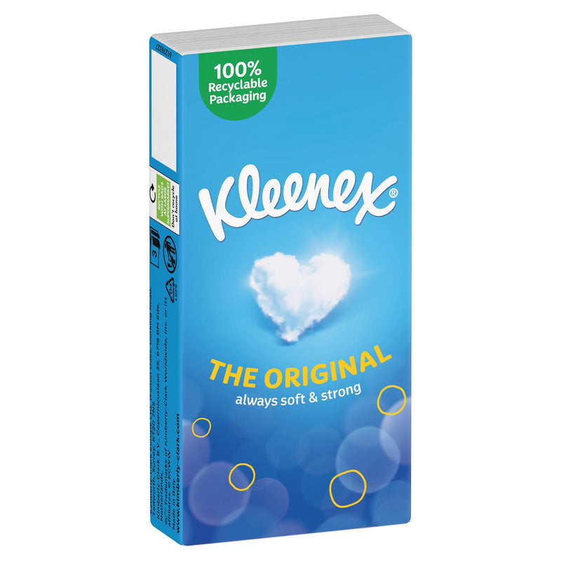 Kleenex Original Soft pocket tissues 6 pack, UK version