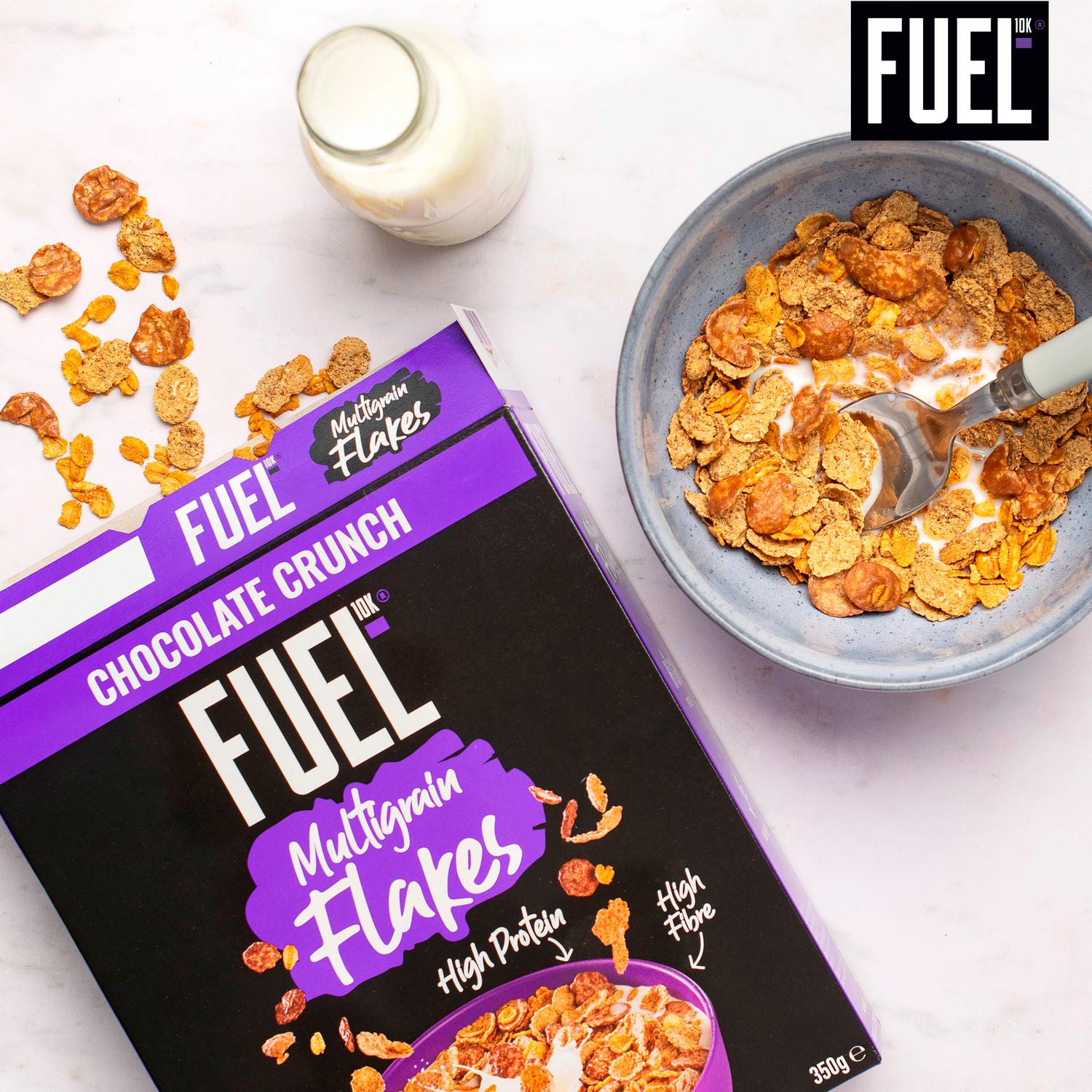 FUEL10K Chocolate Multigrain Flakes 350g - British product