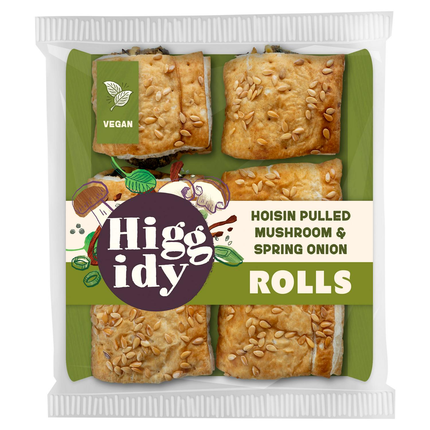 Higgidy Hoisin Pulled Mushroom Rolls 160g , UK version