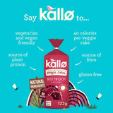Kallo Veggie Cakes Beetroot Balsamic Seasoning 122g, UK version