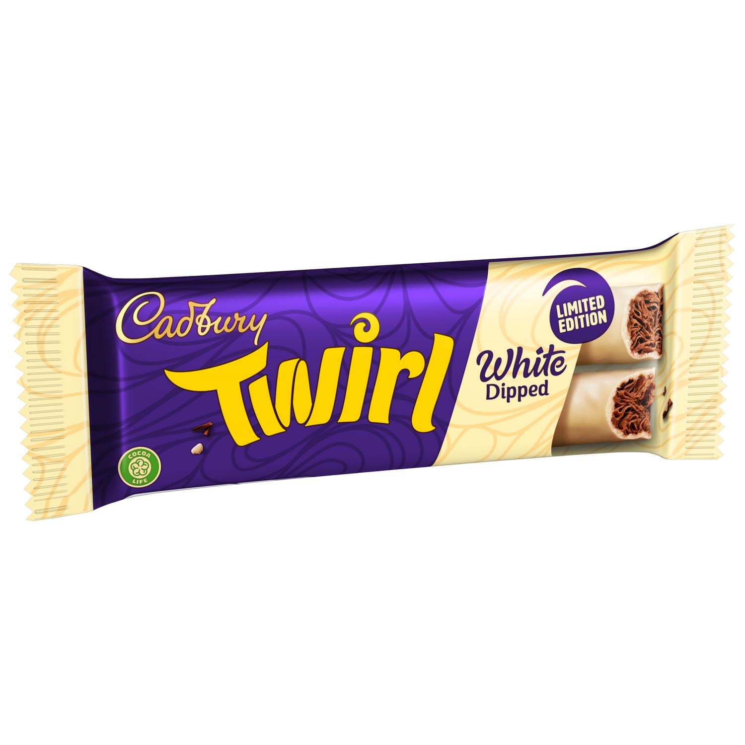 Cadbury Twirl White Dipped Chocolate Bar 43g