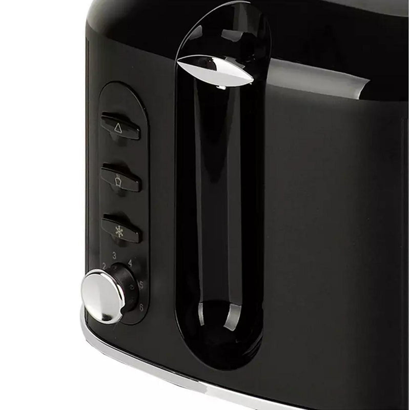 Cookworks Texture Tilly 2 Slice Toaster - Black