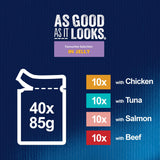 Felix wet cat food selection 40 x 85g - British product