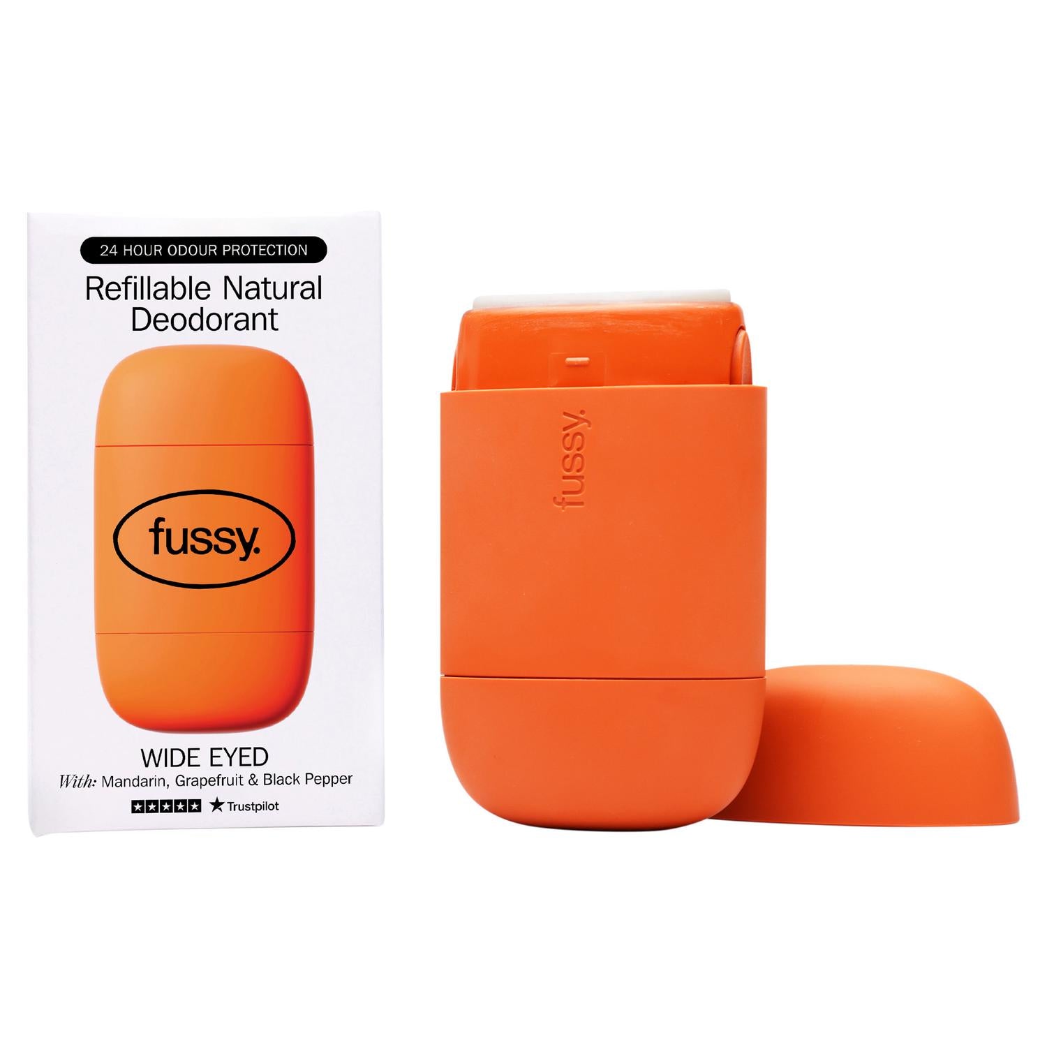 Refillable Natural Deodorant Set with Citrus Scent 40g