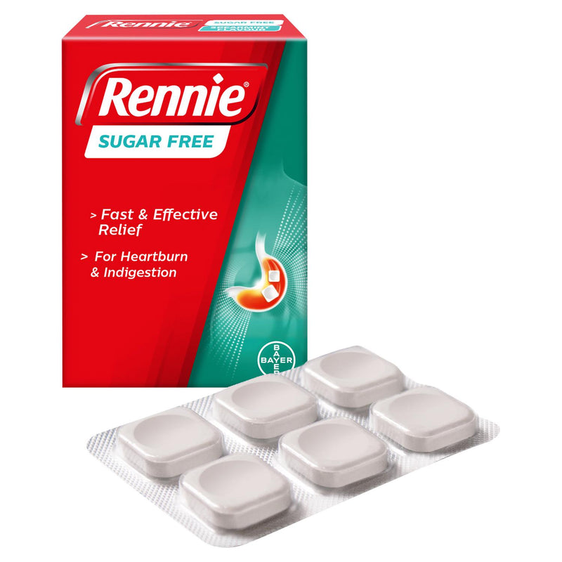 Rennie sugar free spearmint chewable tablets 24 pack, imported from the UK