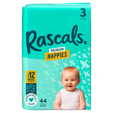 Rascals Premium Nappies Size 3 x44