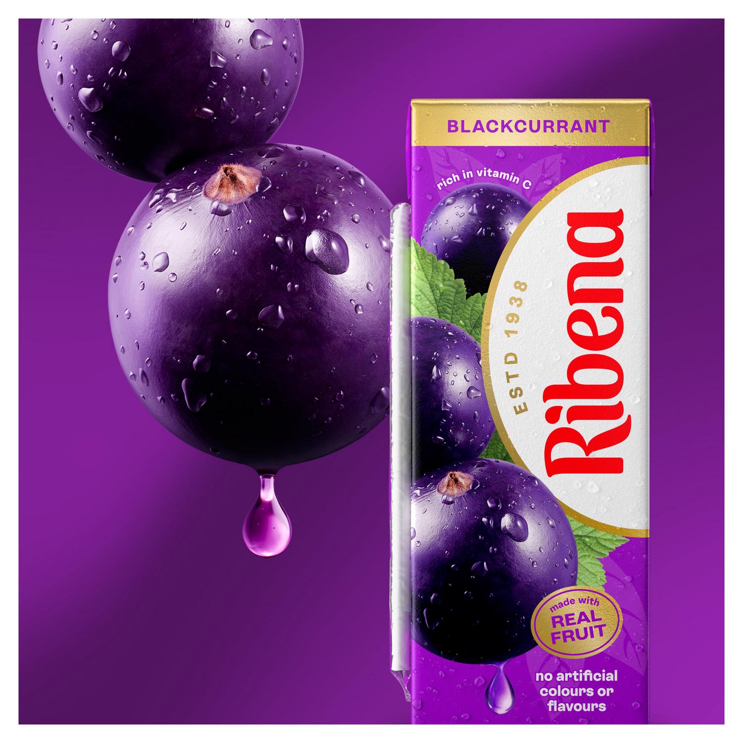 Ribena blackcurrant juice carton 6x250ml, imported from the UK