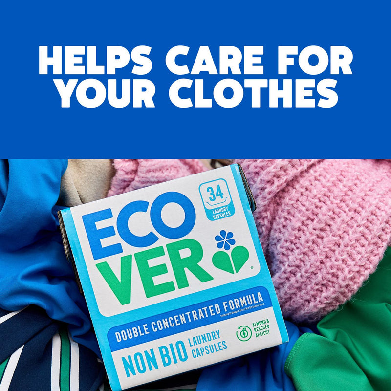 Ecover bio laundry capsules upcycled rose 34 Count - British product