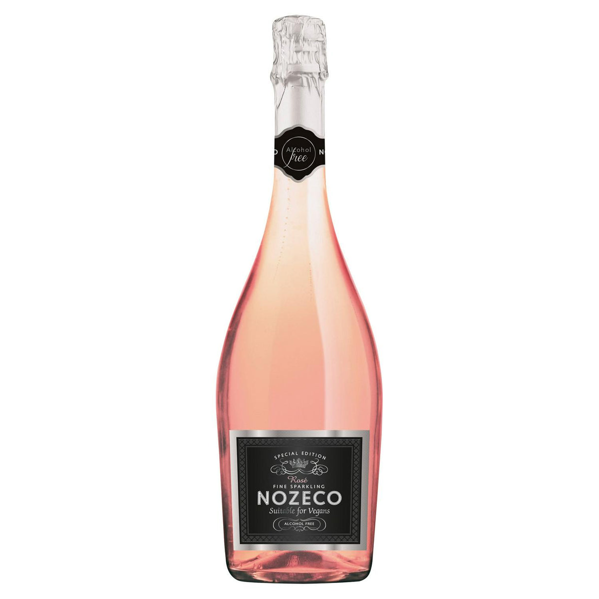 Nozeco low alcohol sparkling rose wine based drink special edition 75cl, imported from the UK