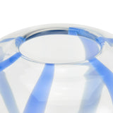 Habitat Art Glass Stripe Vase - Blue