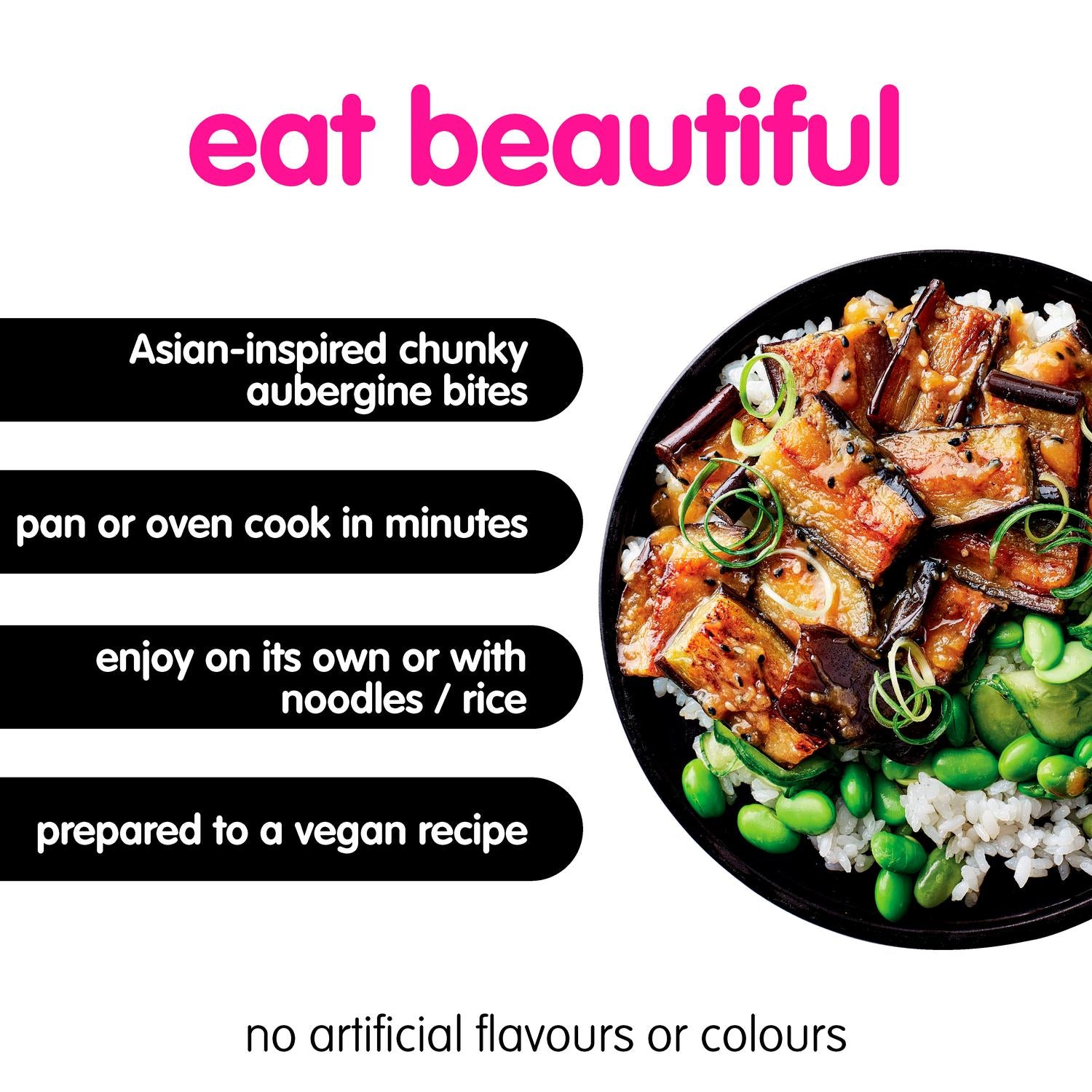 itsu Glazed Miso Aubergine Microwave Dinner 330g, UK version